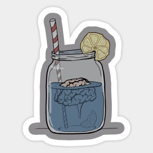 Brain in a jar Sticker